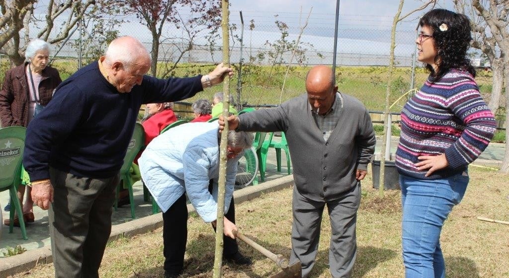 Uno de los momentos de la plantación. 