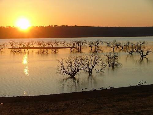 Embalse de Sierra Brava en Zorita. 