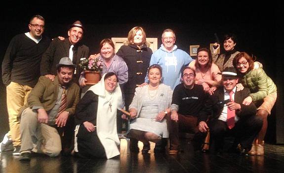 Actores del grupo Meaxadas Teatro. 
