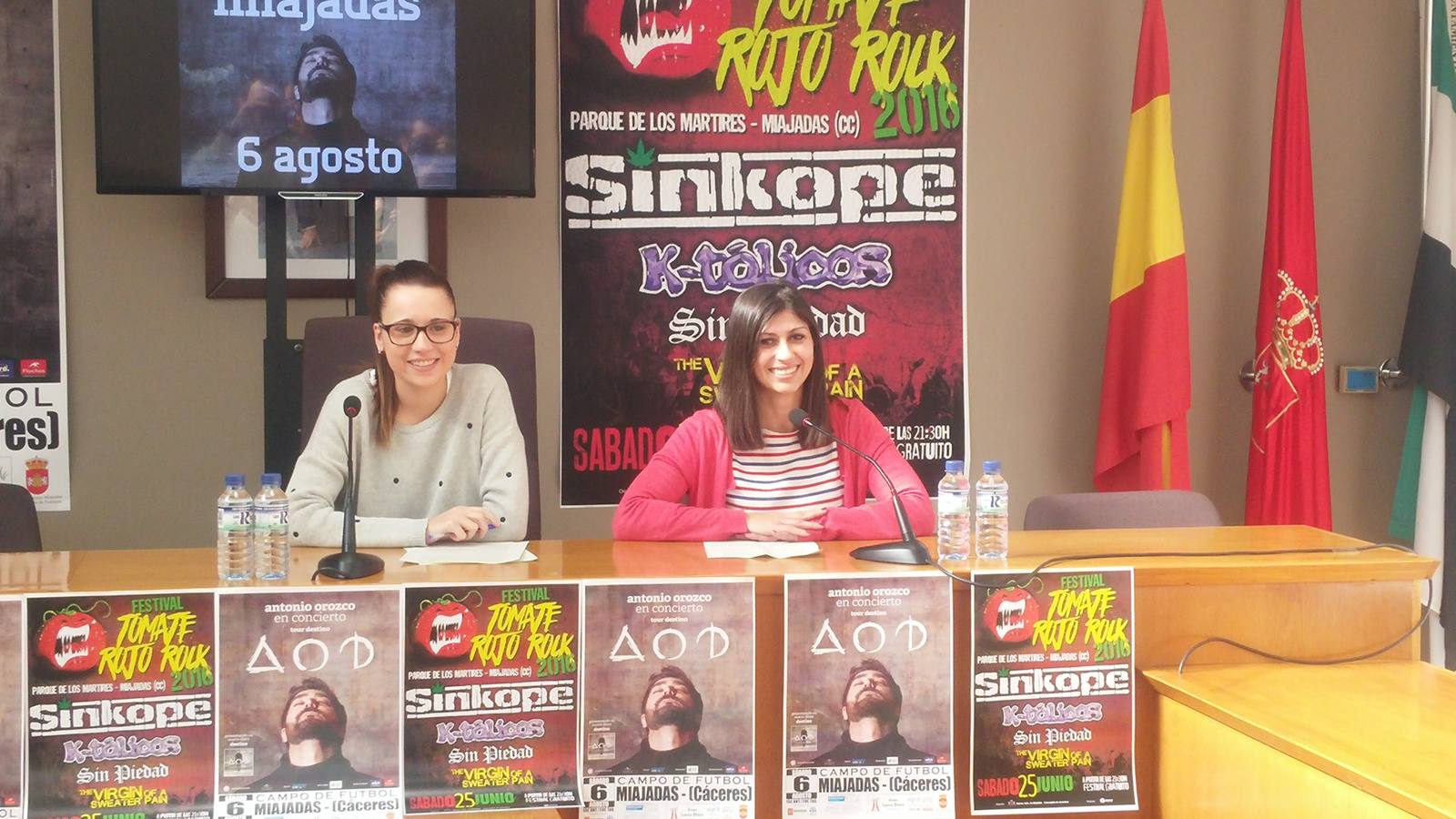 Rueda de prensa para la presentación del festival. 