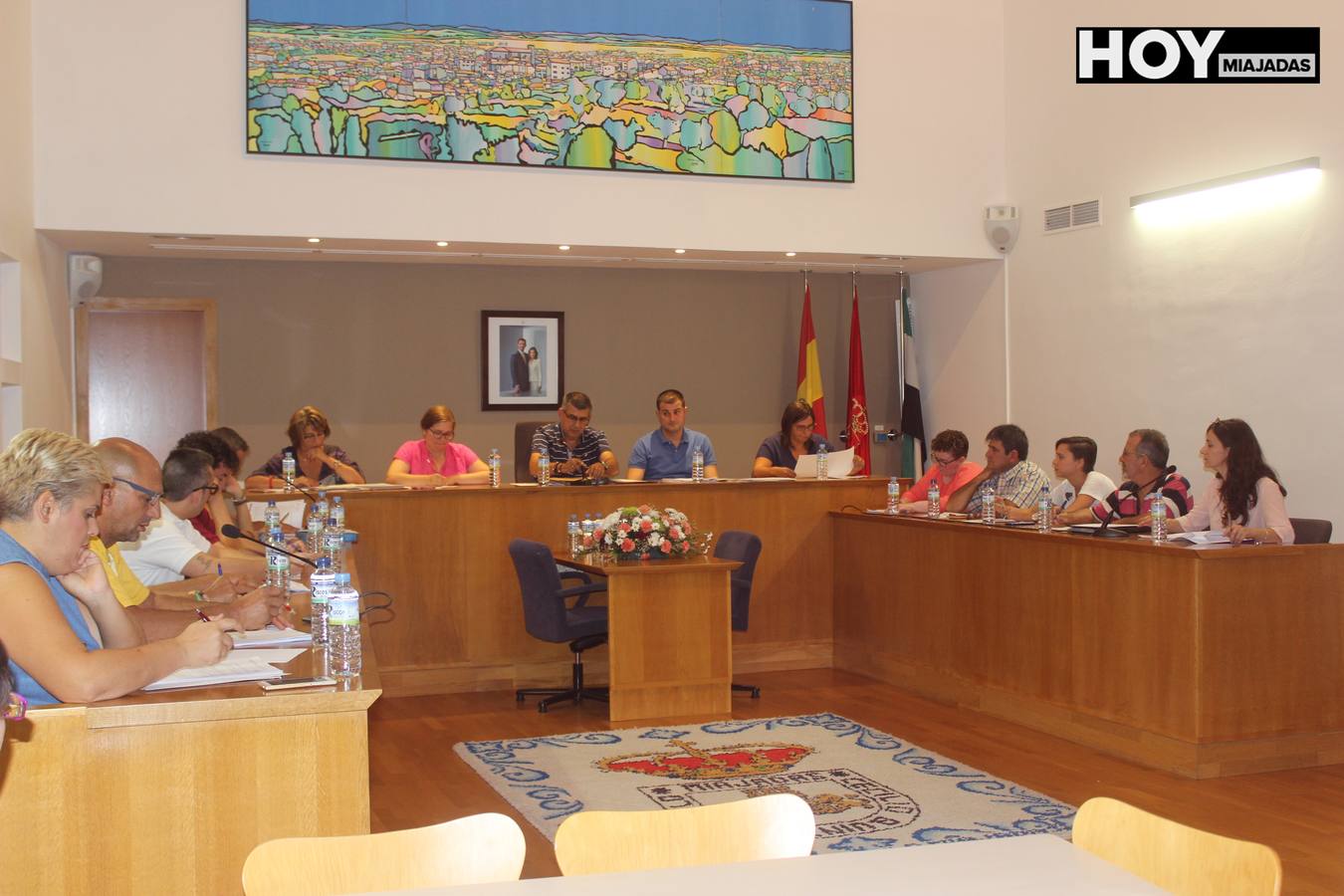Concejales en el pleno ordinario del mes de septiembre. 