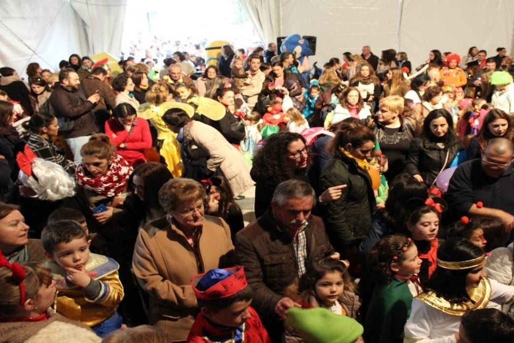 Imagen de archivo de una celebración en la anterior carpa alquilada. 