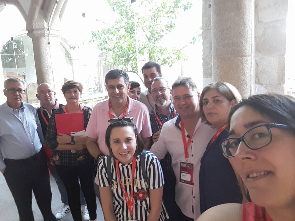 Delegación miajadeña en el Congreso Provincial del PSOE. 