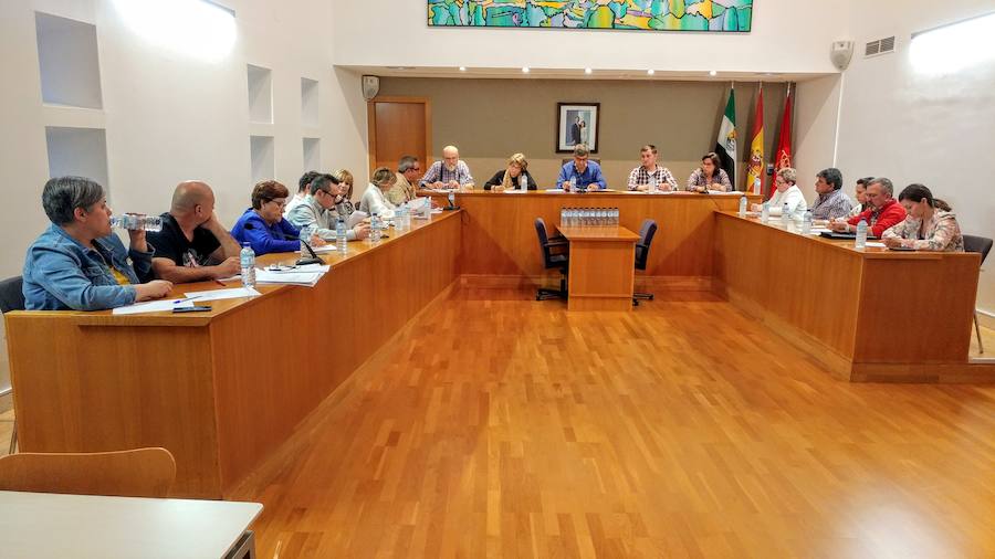 Ediles durante la celebración del pleno extraordinario. 