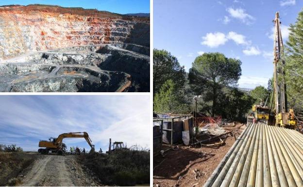 Mina de aguablanca, en Monesterio, trabajos en la mina la Parrilla de Almoharín y en la Montaña de Cáceres. 