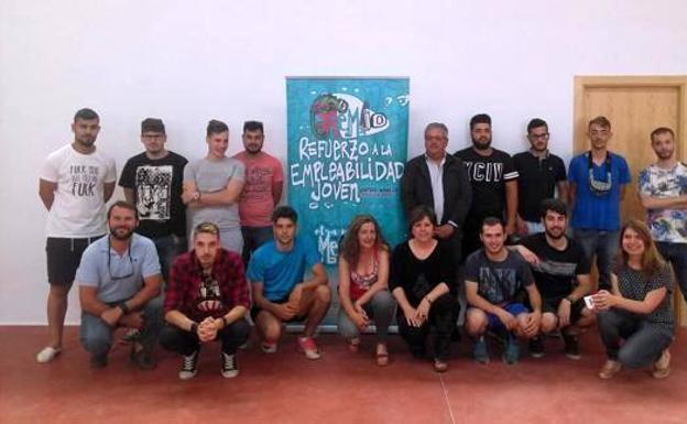 Jóvenes de Monesterio participantes en uno de los programas Remjo 