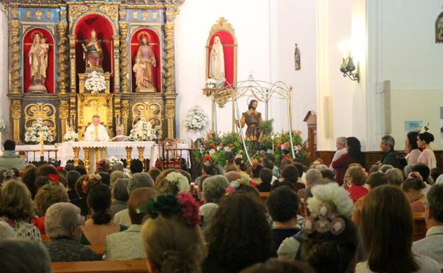 El año pasado durante la misa previa a la procesión del Santo en la Iglesia 