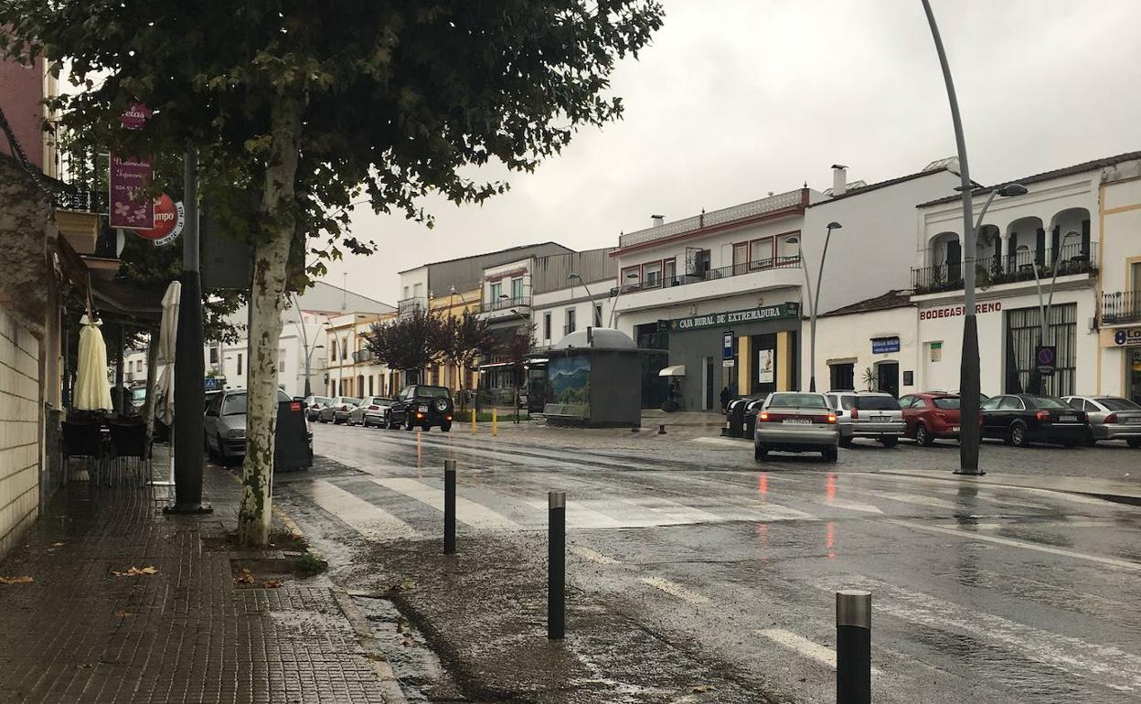 Día lluvioso en Monesterio 