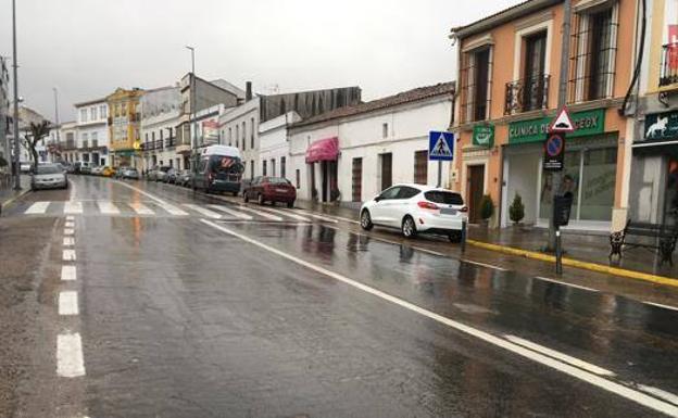 Día de lluvia en Monesterio 