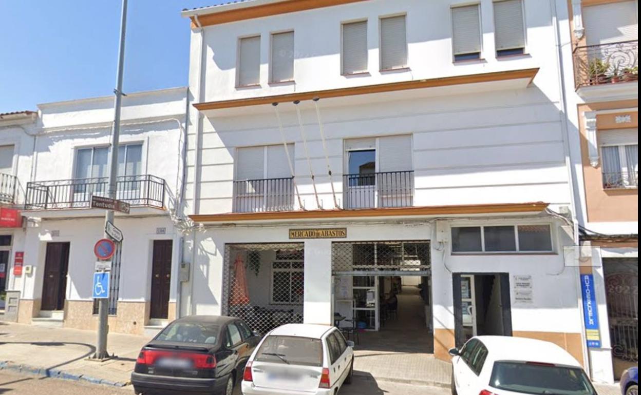Fachada del edificio donde se ubican los Servicios Sociales del Ayuntamiento de Monesterio. 