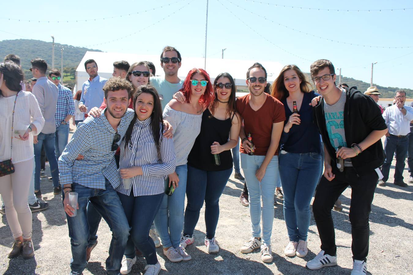 Un grupo de amigos celebrando la llegada de la primavera, en 2019. 