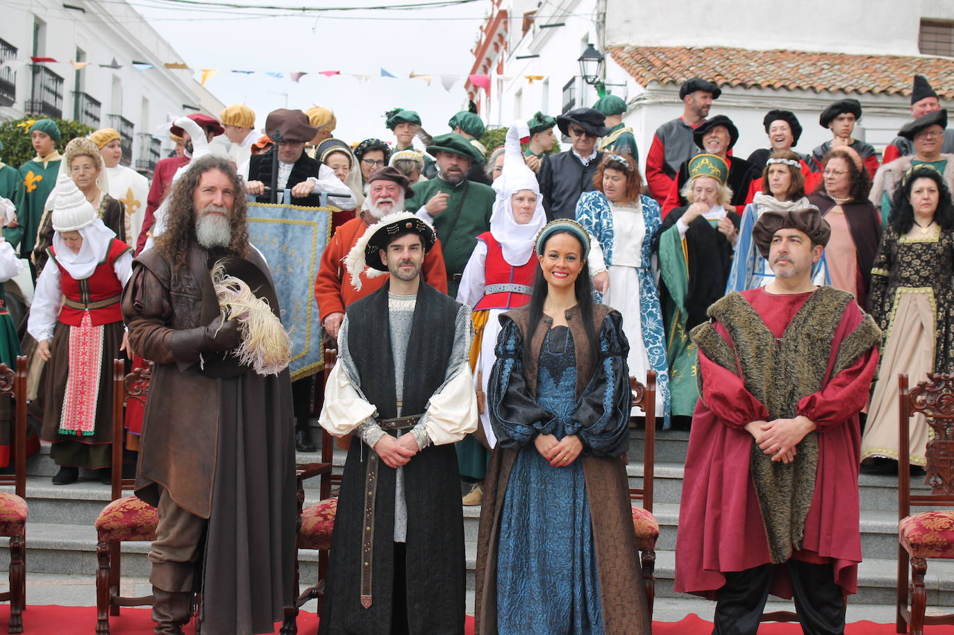 En imágenes, el II recibimiento de Carlos V en Monesterio