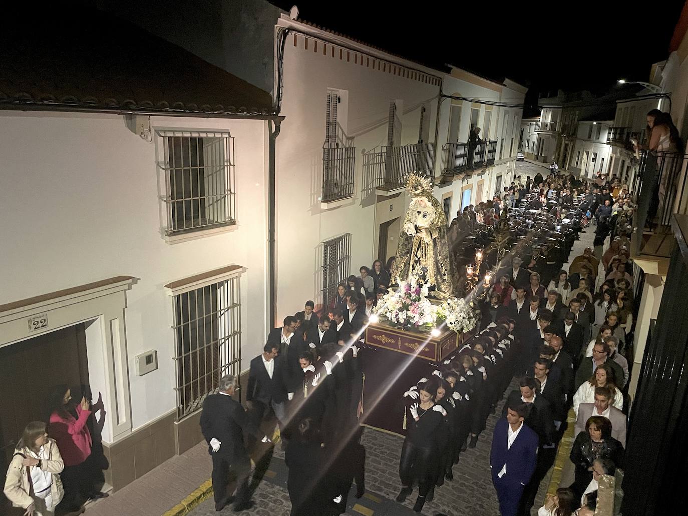 La Virgen de la Soledad procesionó la noche del Viernes Santo