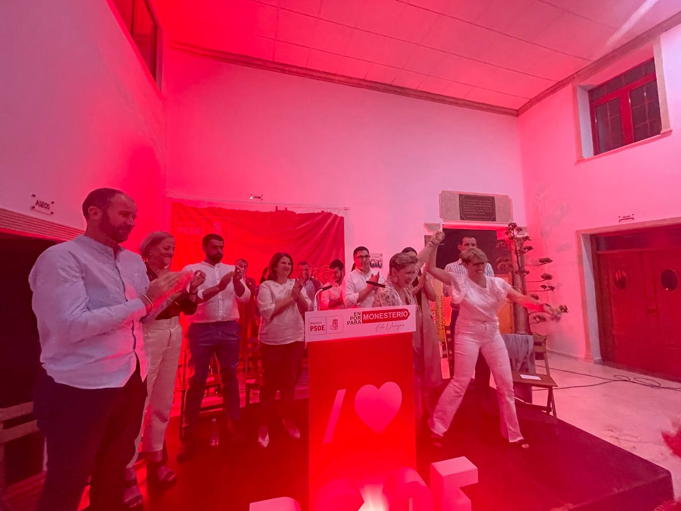 Presentación de la candidatura del PSOE en Monesterio. 