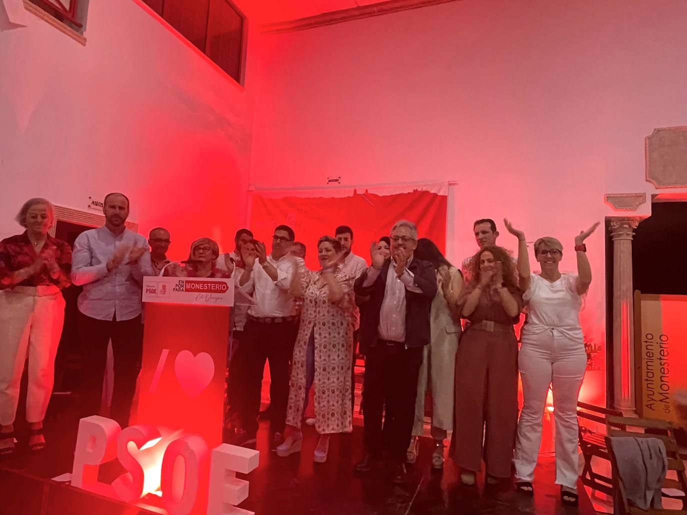 Presentación de la candidatura del PSOE en Monesterio. 