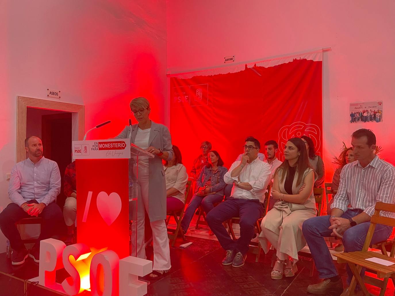 Presentación de la candidatura del PSOE en Monesterio. 