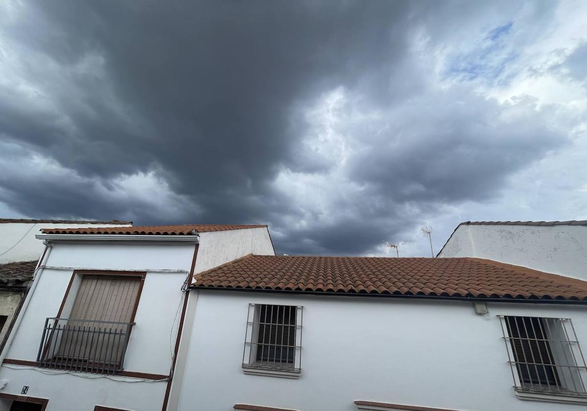 Cielo nublado sobre Monesterio