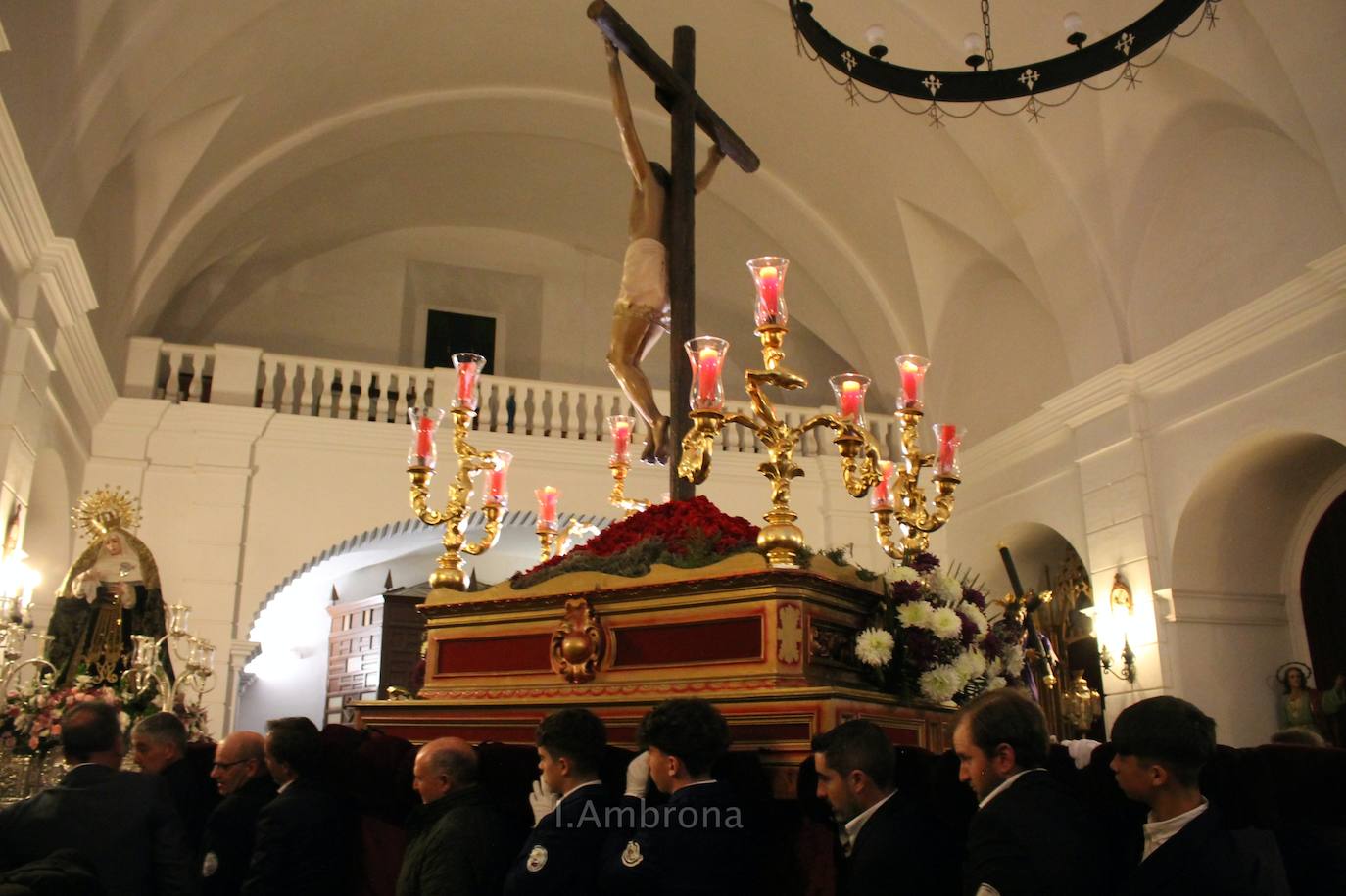 Solemne acto en la iglesia de Monesterio para el Cristo de la Buena Muerte