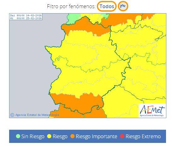 Mapa de la Aemet 