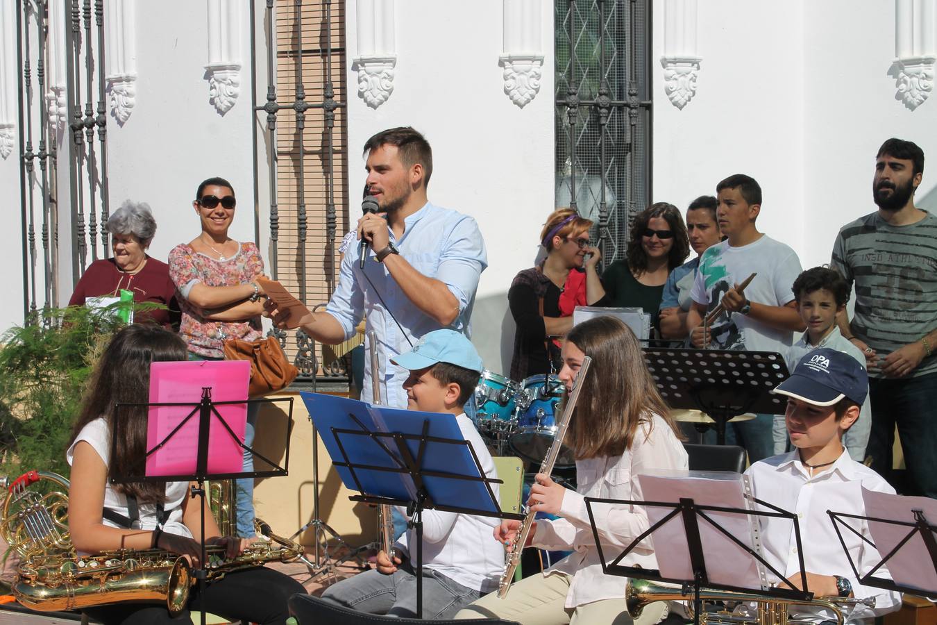 Antonio Luis Mimbrero durante la presentación del Banda Infantil 
