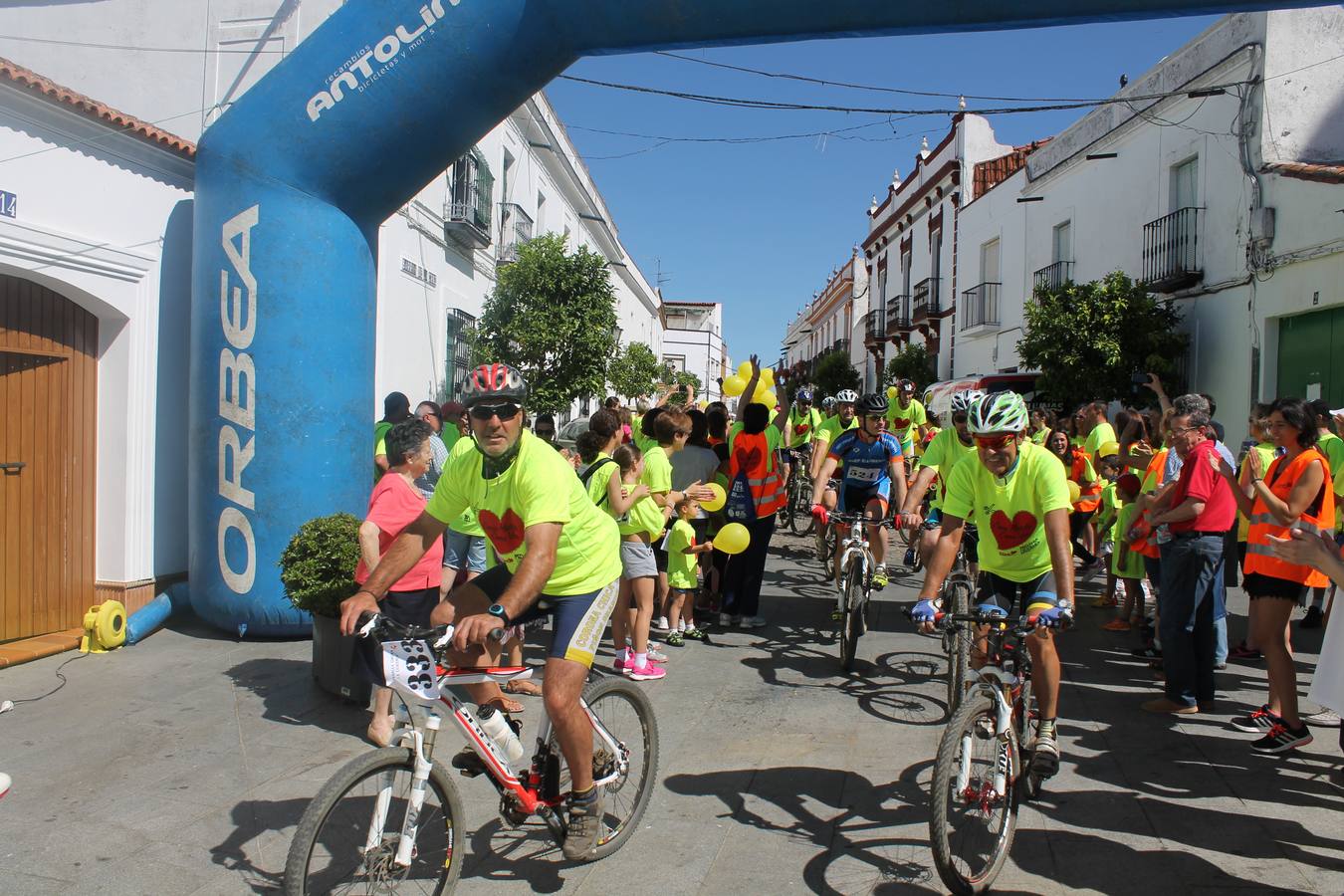 Durante la llegada a la linea de meta 