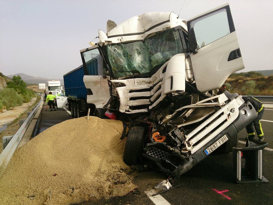 Camión accidentado 