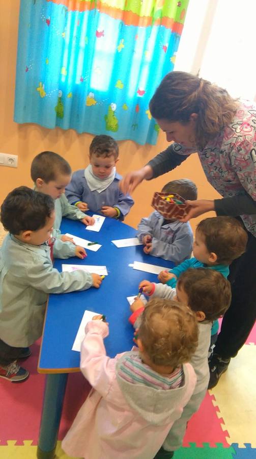 Alumnos de la Escuela Infantil Municipal 