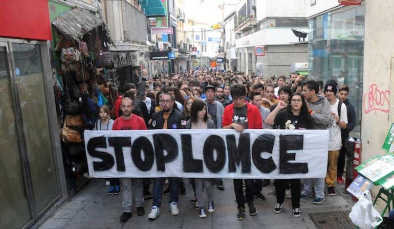 Manifestación contra la LOMCE 