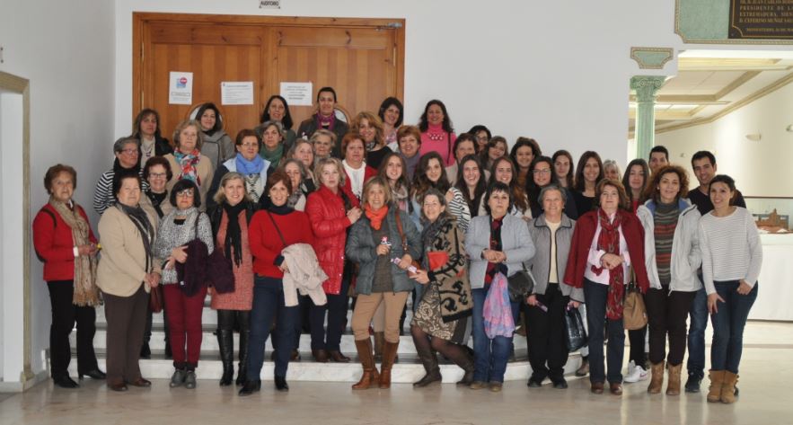 Mujeres de Monesterio conmemorando su día en 2015 