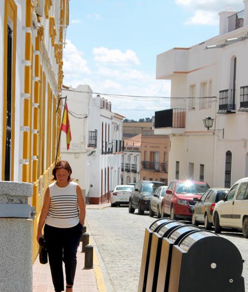 Emilia Chavero a la salida del encuentro con la UCO 