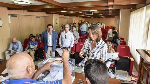 Durante las votaciones 