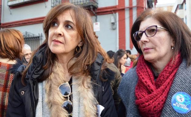 Paloma López, a la derecha, ha sido la segunda candidata más votada 