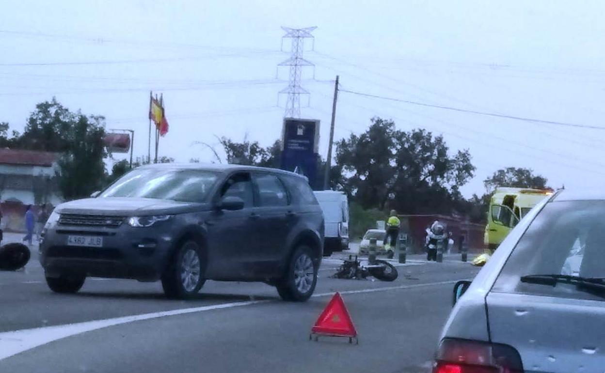 Fallece un motorista de 60 años en una colisión cerca de Talayuela