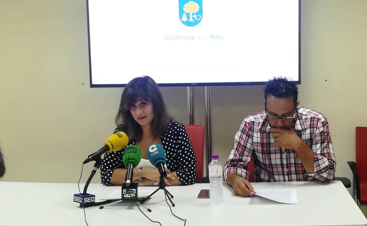 Medina y el primer teniente de alcalde, Alfredo Vizcaíno 