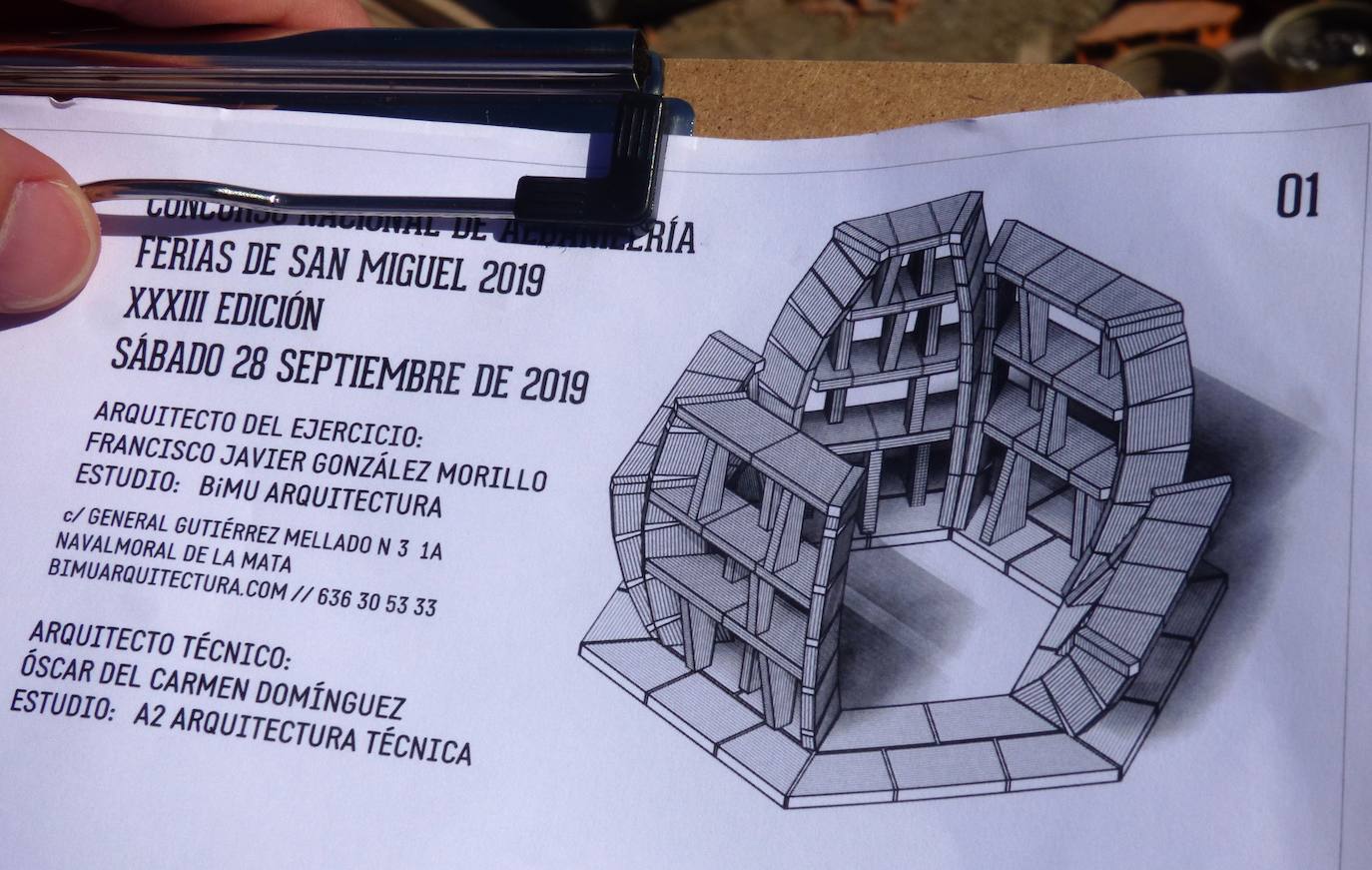 Este es el ejercicio que tenían que realizar los participantes 