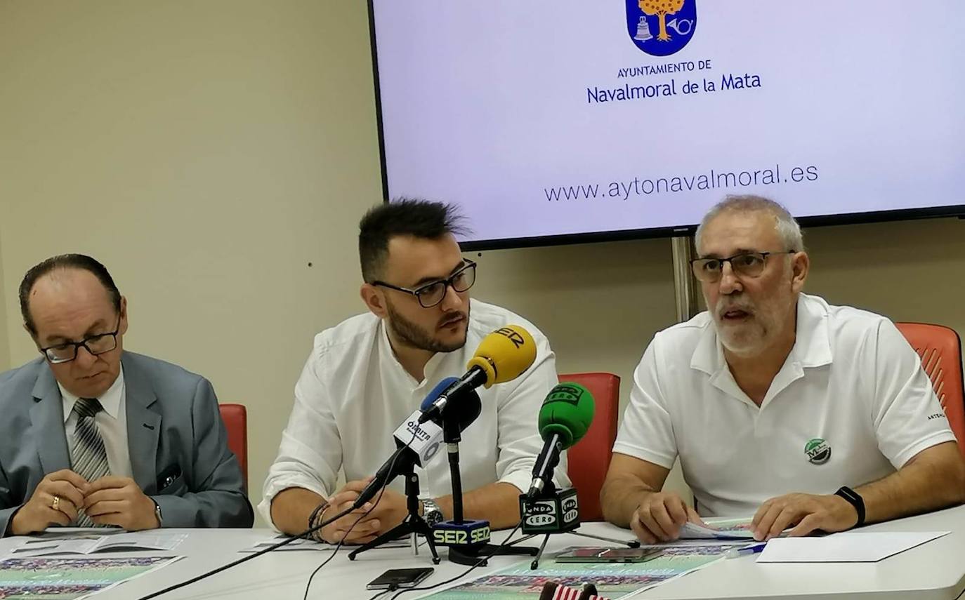Pedro González, Josema Encinas y José Manuel Blázquez en la presentación 