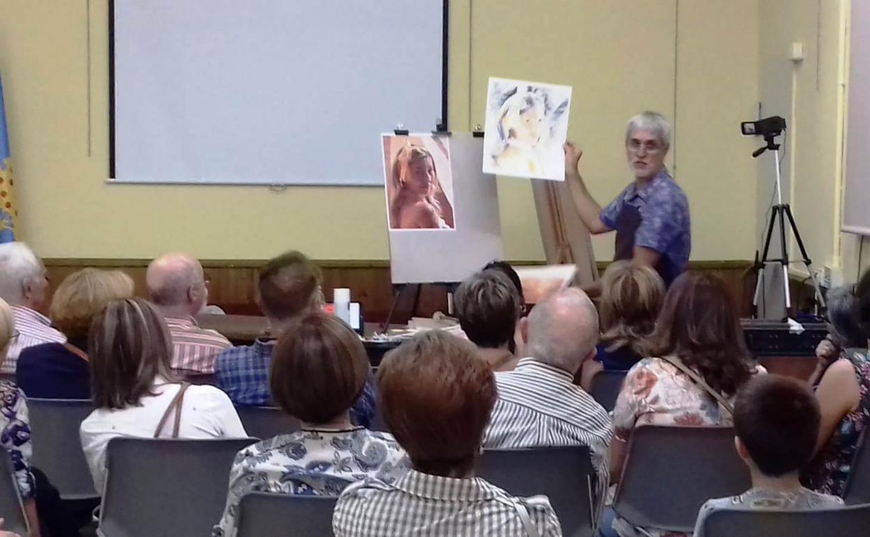 Clase de retrato de Antonio Bernal 