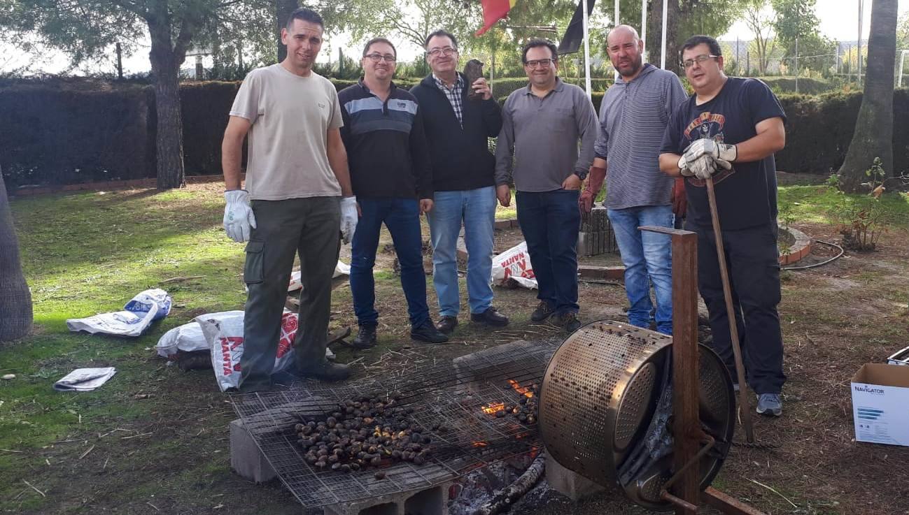 Castañas asadas en el instituto Zurbarán 