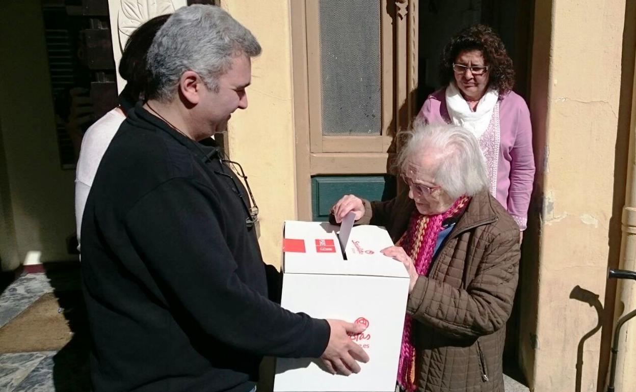 Anterior votación interna del PSOE 