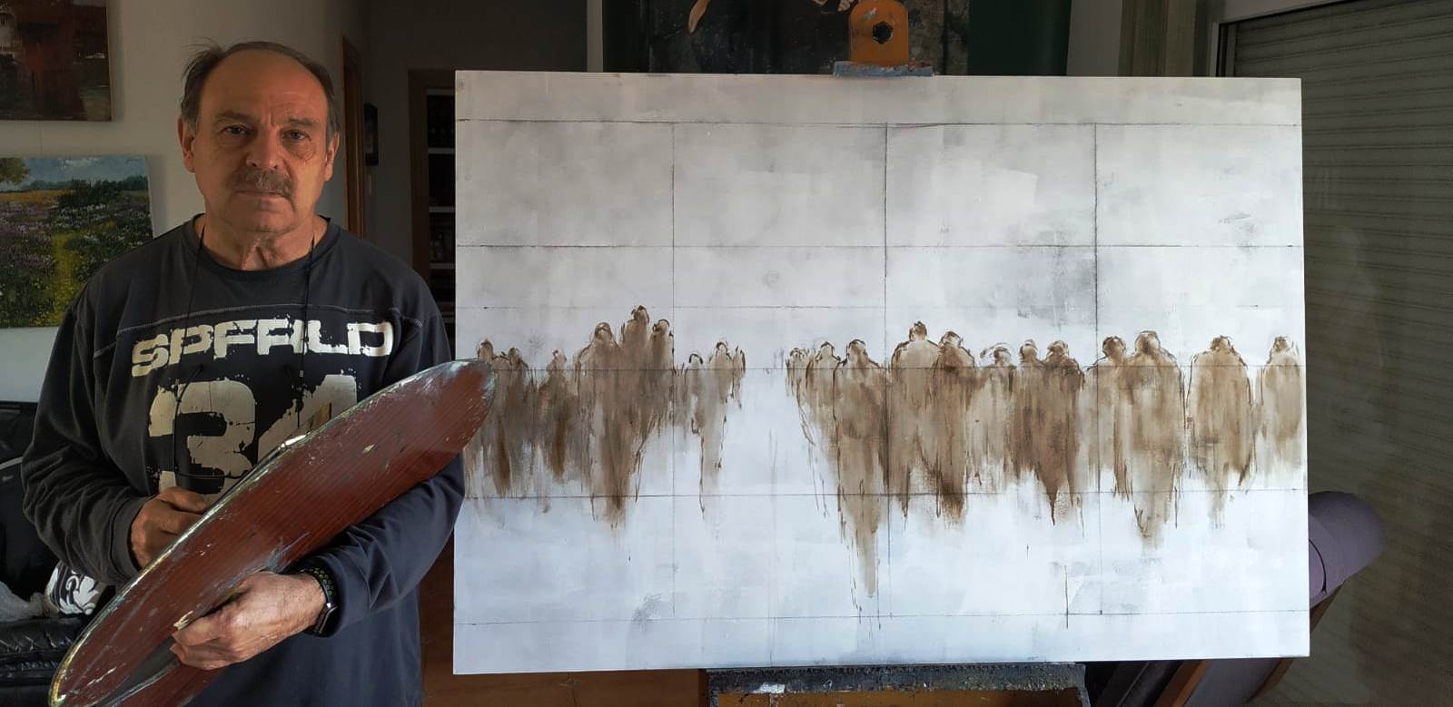Juan Núñez en el inicio de la obra 