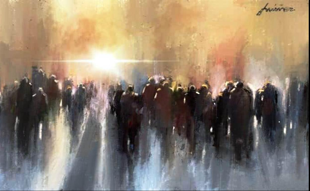 'Una huida hacia la luz', obra para la esperanza de Juan Núñez