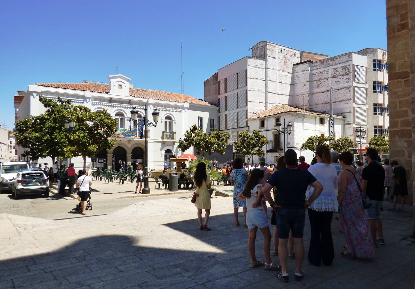 Fotos: Homenaje en la plaza de España