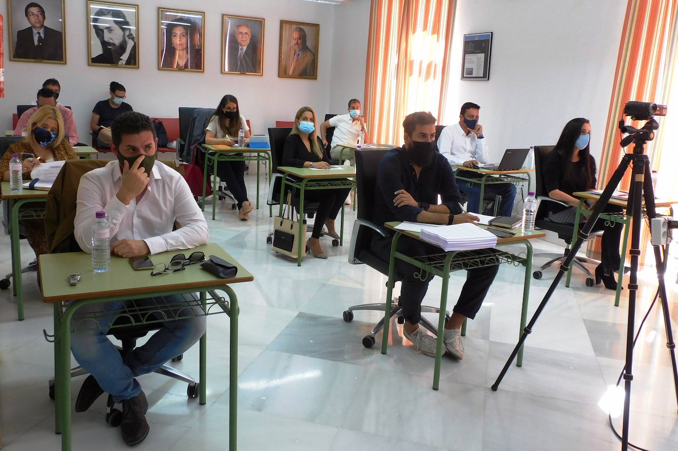 Los concejales no portavoces en su 'nueva' ubicación 