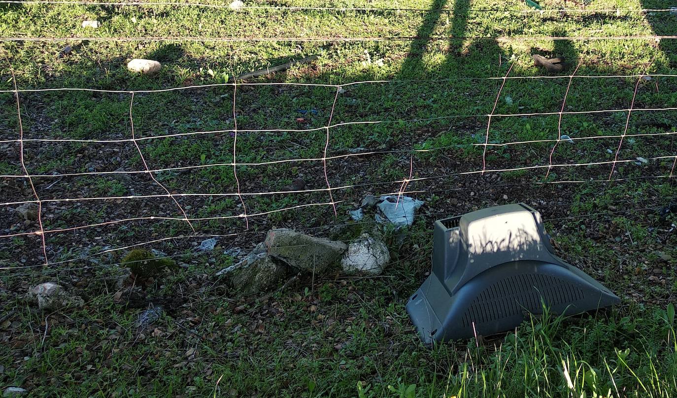 Basura en la dehesa 