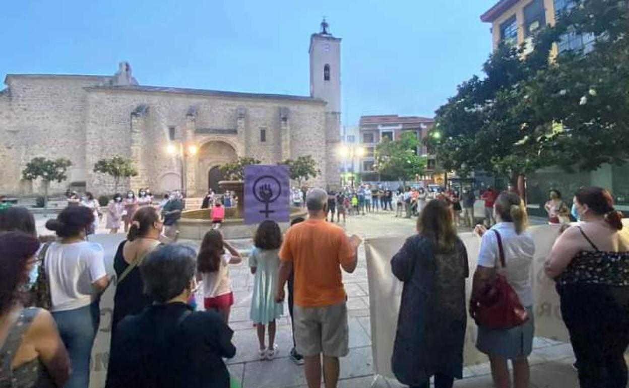 Concentración en la plaza 