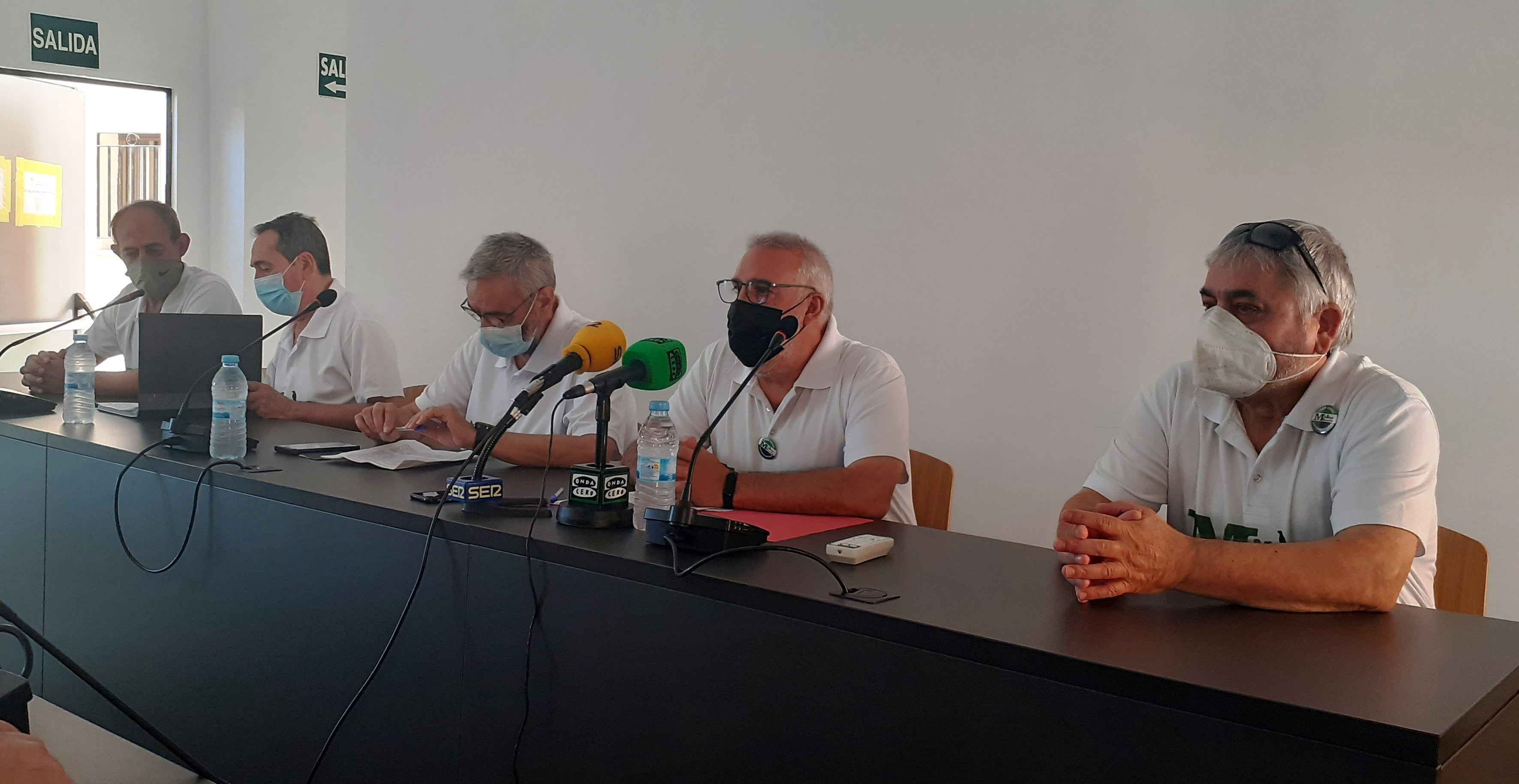 Integrantes de Milana Bonita el martes en La Inmaculada 