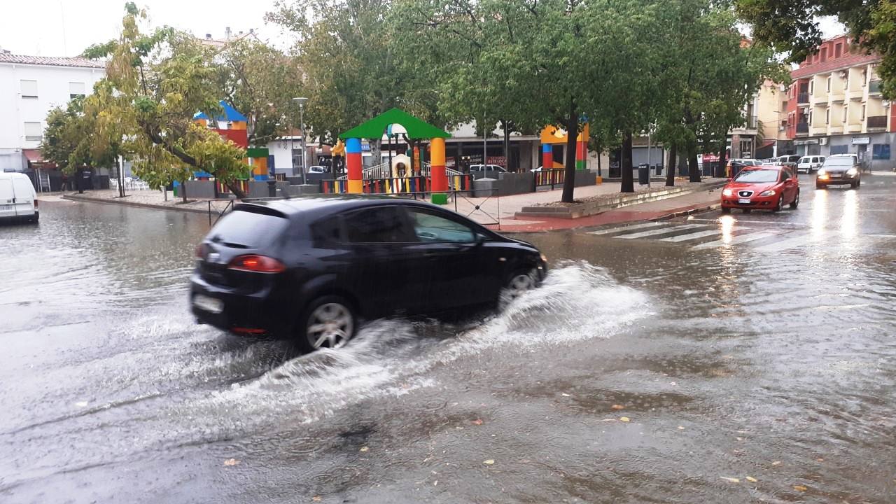 Genaro Cajal junto a la plaza de los Colorines 