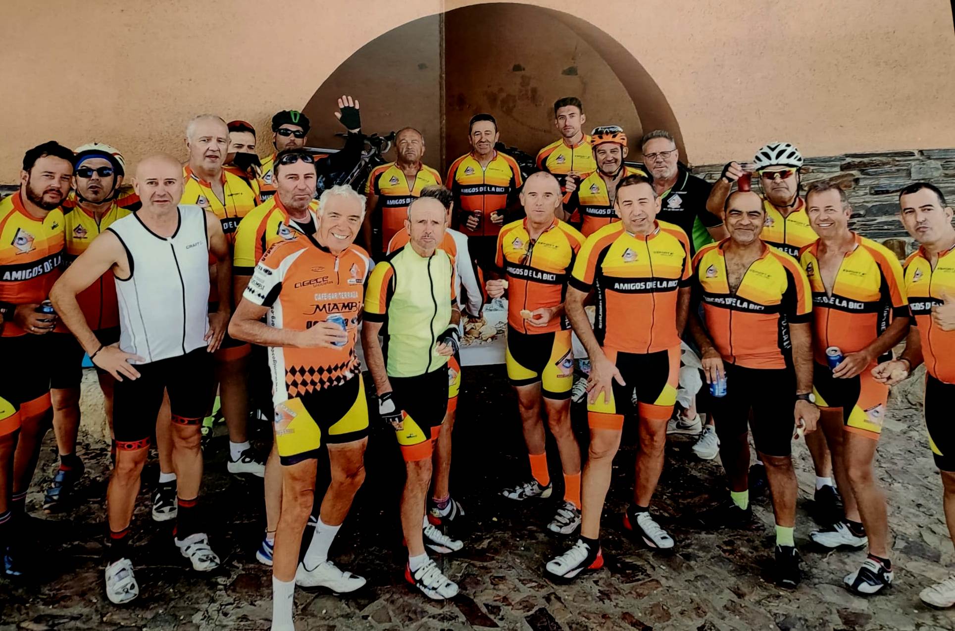 El grupo minutos antes del infarto que sufrió 