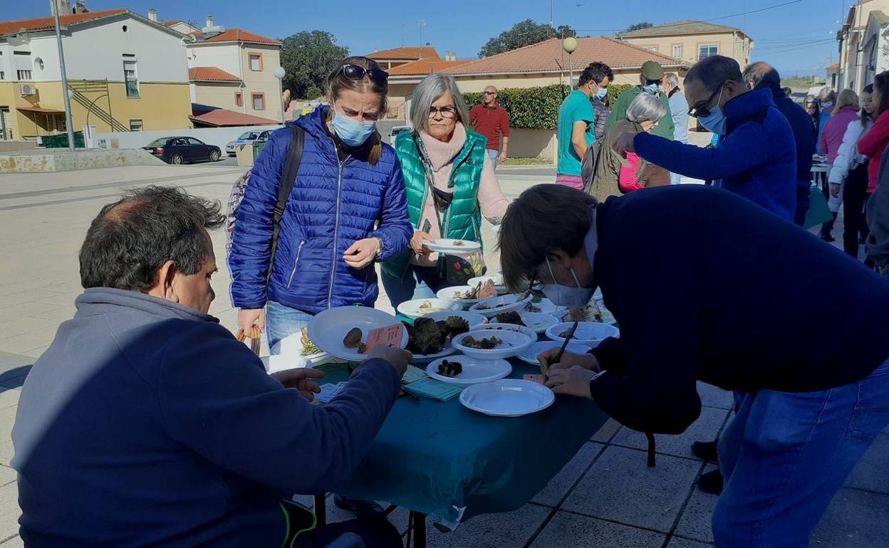 Eduardo Arrojo y Justo Muñoz en Majadas de Tiétar clasificando ejemplares 