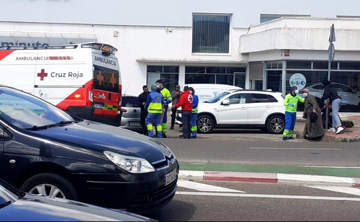 Asistencia sanitaria en el primero de los accidentes 